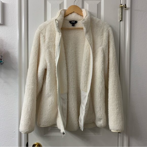 FILA Sport Sherpa Teddy Jacket - Picture 2 of 9